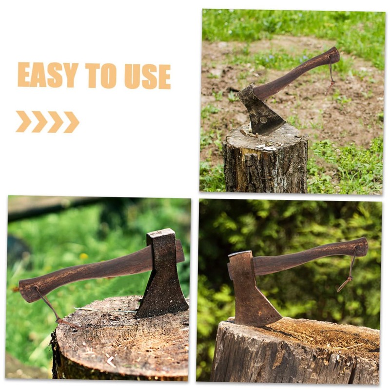 MERRYHAPY Survival Axe Handle Replacement: 2pcs Wooden Axe Grip Handle