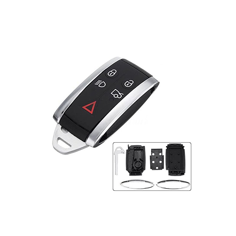 Riloer Car Remote Key, New 5 Button Smart Remote Control