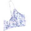 ZAFUL Women's Underwire Bikini Floral High Cut Bikini Set V-Wired