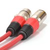 kenable XLR Microphone Lead Male to Female Audio Cable RED