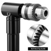 QWORK® Angle Drill Chuck, 90°, Drill Chuck 0.8-10 mm, Aluminium