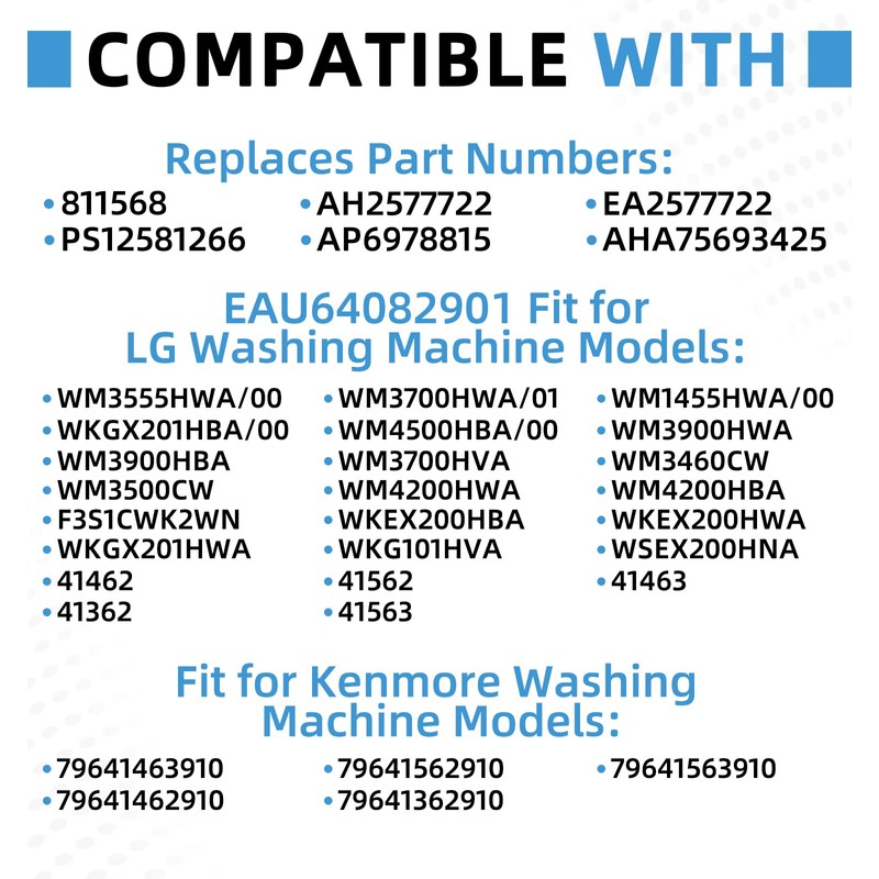 EAU64082901 EAU63743803 Washing Machine Drain Motor Pump Compatible With LG