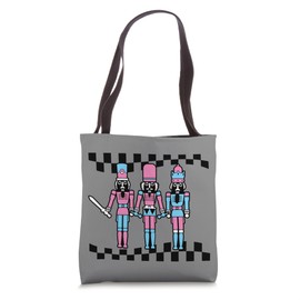 Christmas Pink Nutcracker Squad Toy Soldier Costume Xmas Tote Bag