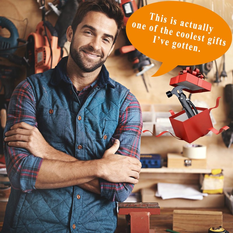 Cool Multitool Hammer Gifts for Men - Unique Birthday Gifts