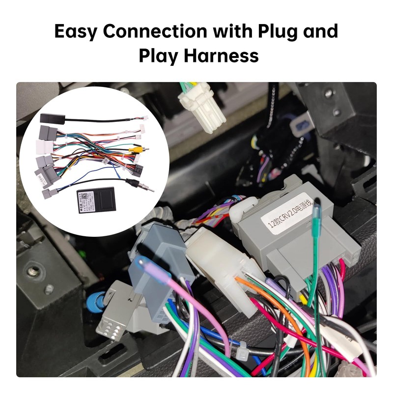 ViaBecs 16PIN Car Radio Wire Harness with Canbus Adapter for