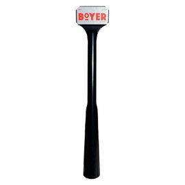 Boyer Brush Mini - The Safest Grill Brush, Wire-Bristle Free, All-Metal Construction, Cold Rolled Steel Body, Stainless Steel Wire Spring Coil, Fire Resistant (Black, Orange, Metal)