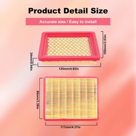 JICHEKU 951-15245 Air Filter Compatible with MTD 951-15245 751-15245 Cub Cadet 490-200-M065 159cc 1X65 5X65 6X65 8X65 196cc 5X70 6X70 7X71 Engines(5Packs)
