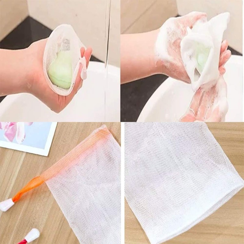 NITIUMI Whisk Net, Soap Net, Soap Bag, Whip, Mesh Material,