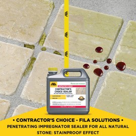 FILA Surface Care Solutions, CONTRACTOR'S Choice Sealer, Tile and Grout Sealer, Natural Stone Sealer Outdoor and Indoor, Waterproof, Stain Proof, Penetrating and Impregnator Sealer, 1 GAL