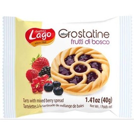 Gastone Lago Crostatine Mixed Berry Jam Tarts, 1.41 Ounce - 6 Count Pack (Mixed Berry)