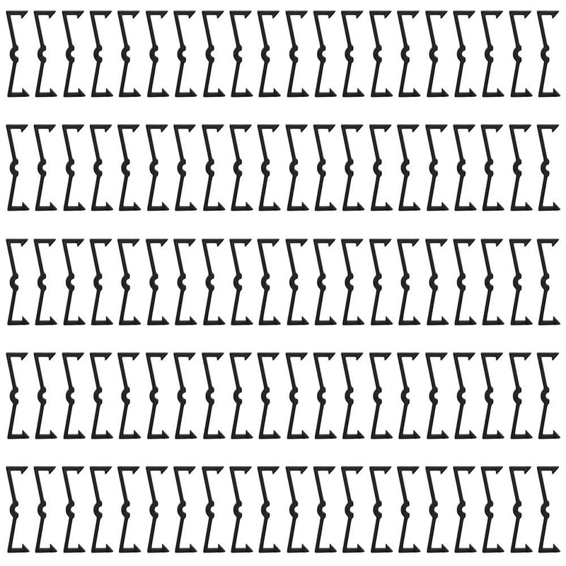 Fudeshe 100pcs Plastic Pegboard Hook Locks, Pegboard Hook Secure Clip