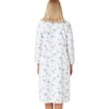 Marlon Womens Candace Brushed Cotton Printed Peter Pan Collar Nightgown,