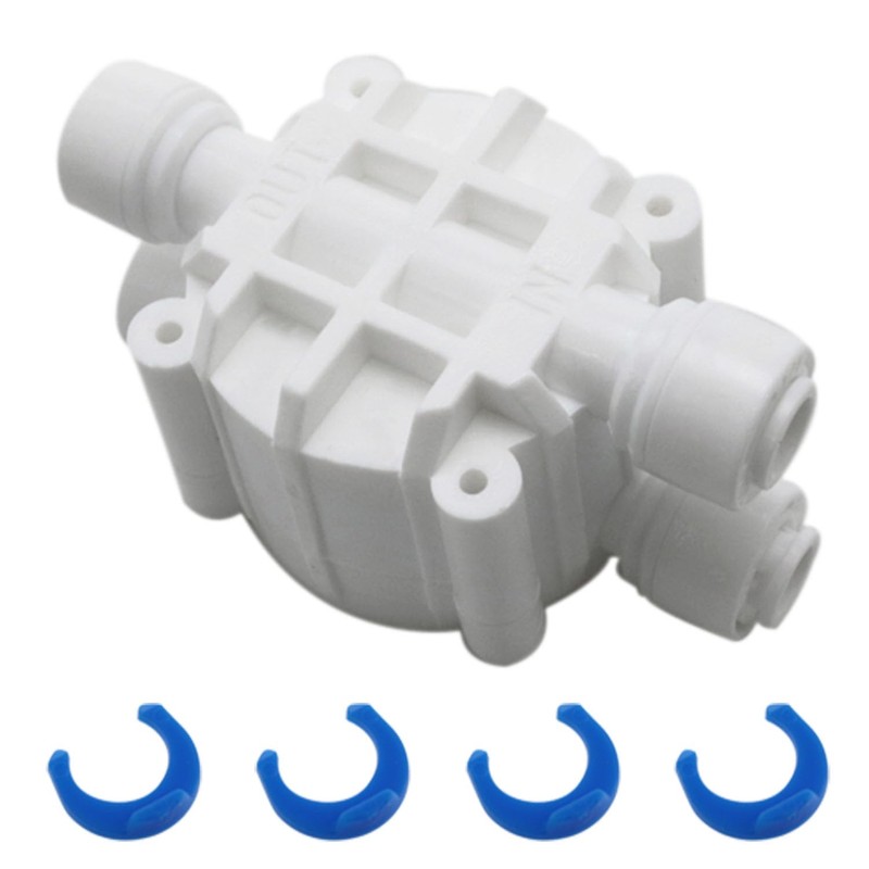 Wantane-4 Way Port Auto Shut Off Valve 1/4" Automatic Shut-Off