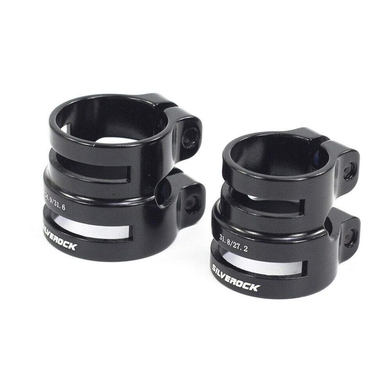 Silverock Seat Post Clamp Seat Clamp Dual Size Black 27.2/31.8mm