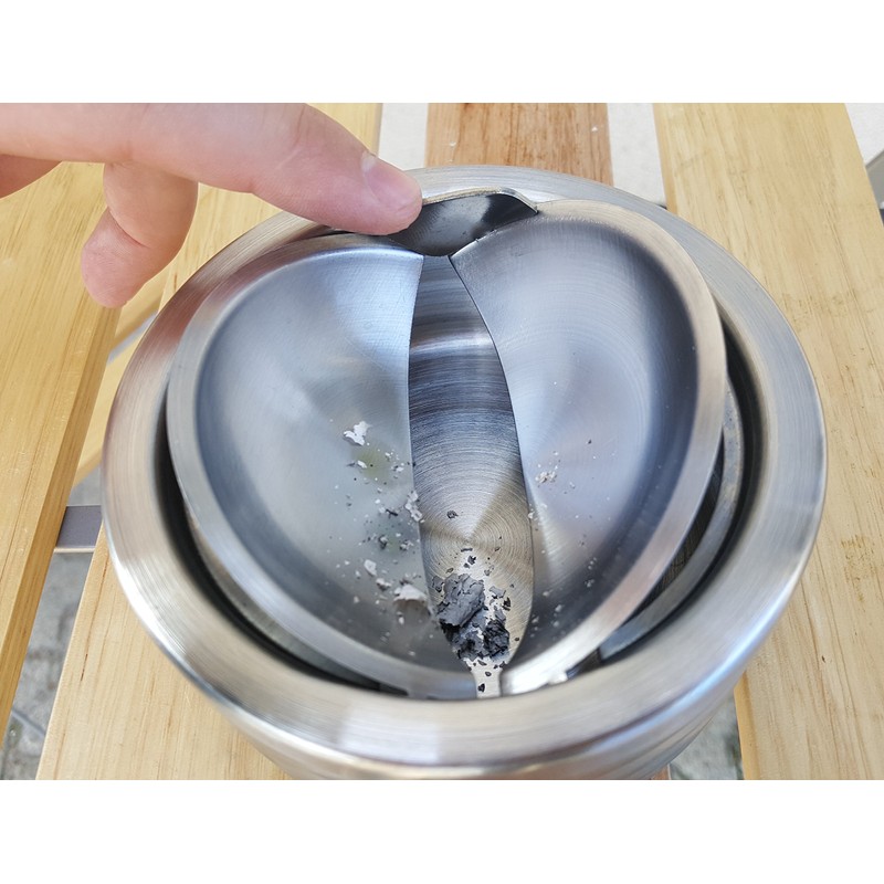 Bambelaa! Wind ashtray, storm ashtray, folding ashtray made of stainless