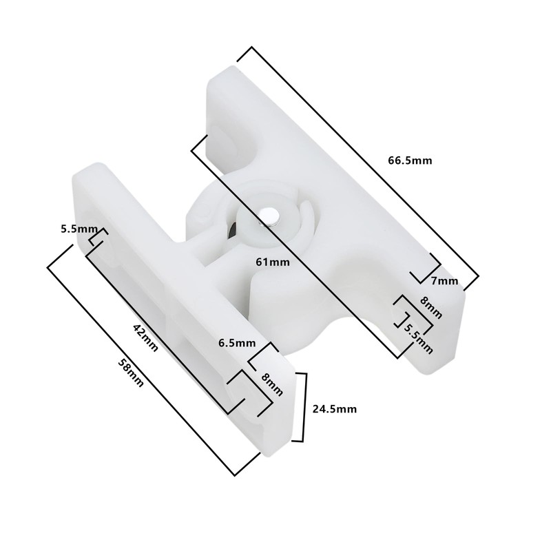 LT Easiyl 4pcs White Plastic T Shaped Door Retainer Hold