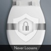 Mayfair Sculptured Shell Toilet Seat, Easy Clean Hinges with Durable