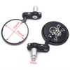 HTTMT- Skull Round Rearview Mirrors 25mm 1" Bar End Compatible