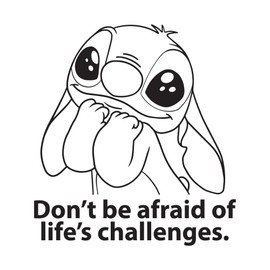 Nursery Don't Be Afraid of Life's Challenges Cute Koala Kids Room Inspirational Quote Decal Wall Art Sticker Designs Vinyl Stickers Home House Walls Rooms Windows Bedroom Decoration Size (28x28 inch)
