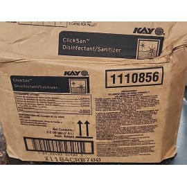 KAYQUAT Kay ClickSan Disinfectant/Sanitizer 1110856/ Box of 2 x 2 gal bags