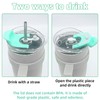 AiHeart 30/40 oz Tumbler Replacement Lids,1pack Spill Proof Straw Lids