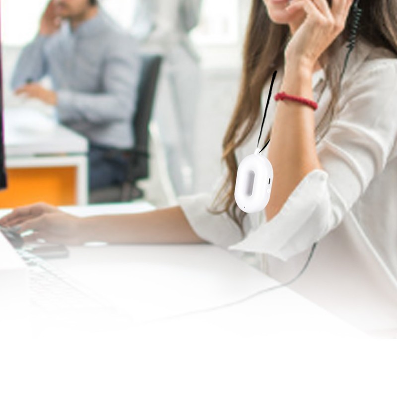 Neck Hanging Necklace Type Mini Portable Negative Ion Air Purifier