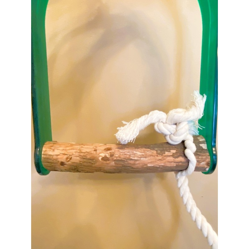 Polly's Hardwood Arch Swing for Birds, Large