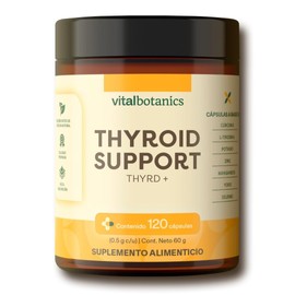 THYRD con Magnesio, Potasio, Selenio, Yodo, Zinc, Ajo y Crcuma. Con 120 capsulas de 500mg (4 meses). VitalBotanics. Suplemento Multivitamnico para... 