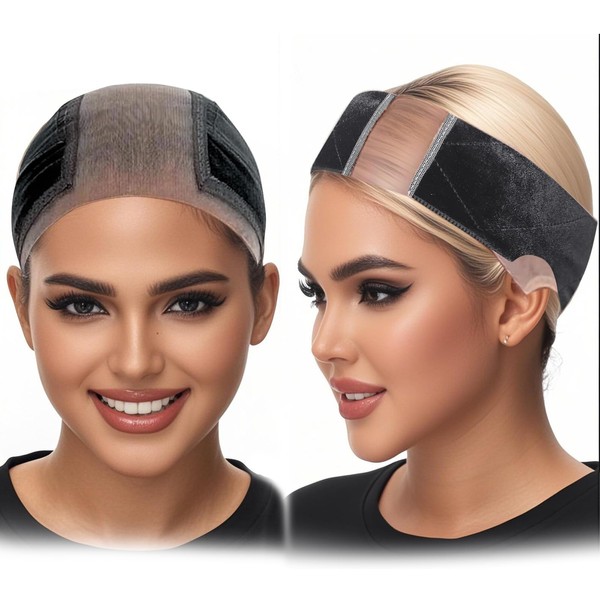 Xumann 2 Pcs Wig Cap to Hold Grip in Place,