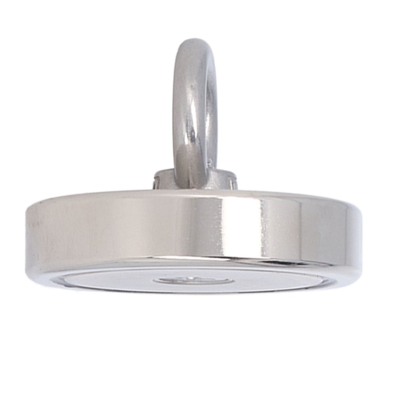 High Power Fishing Magnet NdFeB Stainless Steel Silver Neodymium Fishing