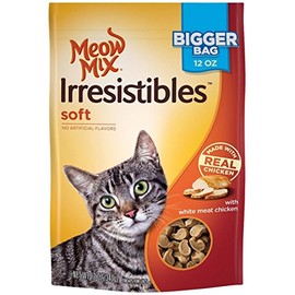 Meow Mix Irresistible Cat Treats - Soft - White Meat Chicken - 12 Ounces