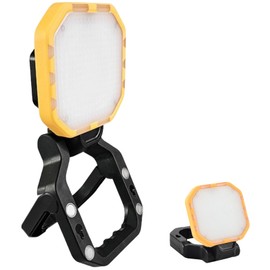 LED Arbeitsleuchte, LED Baustrahler Akku, Tragbarer Arbeitschleucte, Wiederaufladbarer Strahler, 180° Drehung Campinglampe, Campinglampe Tragbare für Garage Baustelle Werkstatt Grill Wandern