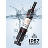 ZOUPW 30A Solar in-Line Fuse Holder with 30A 1000V PV
