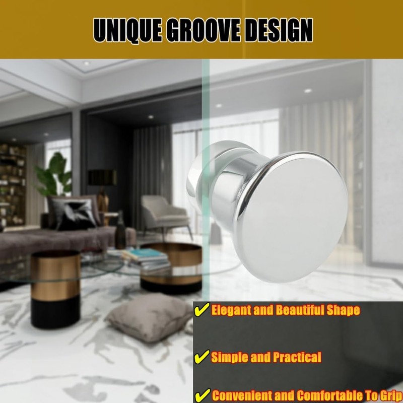 Alise Shower Glass Door Handle,Sliding Shower Doors Knob,Single Side Pull
