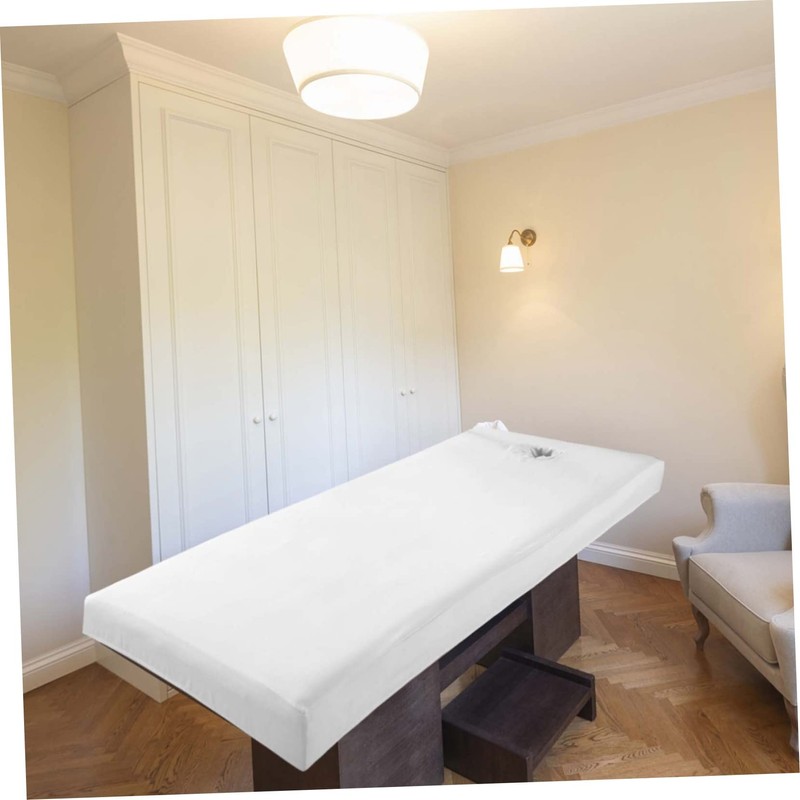 ORFOFE Bed Cover for Massage Face Hole Spa Table Sheet