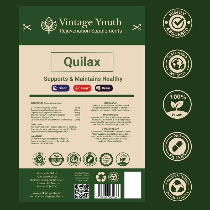 Vintage Youth Quilax Sleep Support Capsules | Deep Sleep &