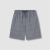 JAJU [JAJU] Men's Cotton Seersucker 5-Length Lounge Pants_Dark Gray