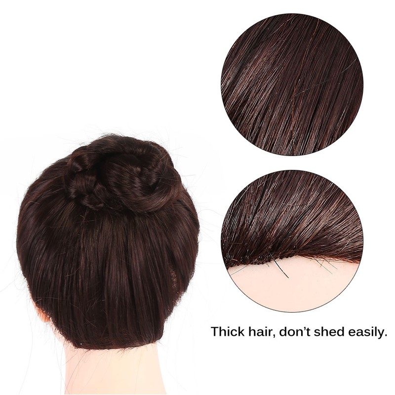 26" Synthetic Fiber Mannequin Head Hairdresser Training Head Cosmetology Doll