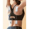 10-Pack TENS Unit Replacement Pads, Rectangular Snap TENS Electrode Pads