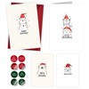 Paper Play Merry Christmas Cards with Envelopes (Assorted Animal Designs)