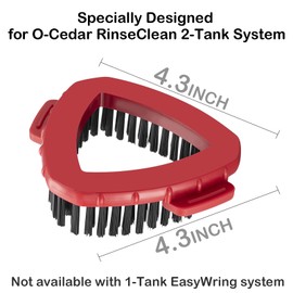 SLEILIN 2pcs Oceda Scrub Brush Spin Mop Replacement Base Scrub Brush Compatible O Ceda RinseClean 2 Tank System, Hard Bristle Floor Scrubber for Bathroom Kitchen Tile