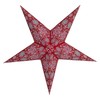 GalaxyArts Paper Star Lanterns, 24 Inch Red Chakra 3D Light-Up