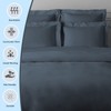 Pizuna Luxurios Cotton Pillow Cases 2 Pack Dark Blue 50x75cm,