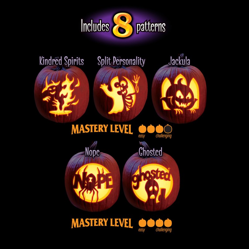 Pumpkin Masters Premium All in One Carving Kit – Comprehensive