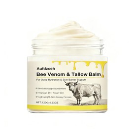 Bee Venom Bálsamo de Tallow - Hidratante antienvejecimiento - Infundido con jalea real, miel y vitamina E - Hidratación profunda para cara y cuerpo - Absorción rápida, no grasosa - Ideal para todo