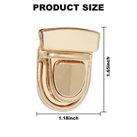 Tuck Lock Clasp Purse Thumb Lock Practical Tuck Lock Duck Tongue Lock for DIY Box Leather Hangbag Case Clasp Purse Backpack Gold 8 Pcs