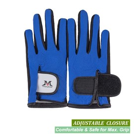 MAZEL Golf Gloves Kids Junior Kids Ambidextrous Golf Gloves 1 Set (Blue, M)