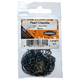 Semperfli Pearl Chenille 1mm X Small Black