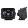 Black Vehicle HUD Display Multifunction OBD HUD Gauge 9 Alarm