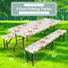 misaya Picnic Table Cover with Bench Cover, Waterproof Elastic Fitted